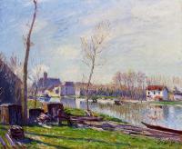 Sisley, Alfred - Construction Site at Matrat, Moret-sur-Loing